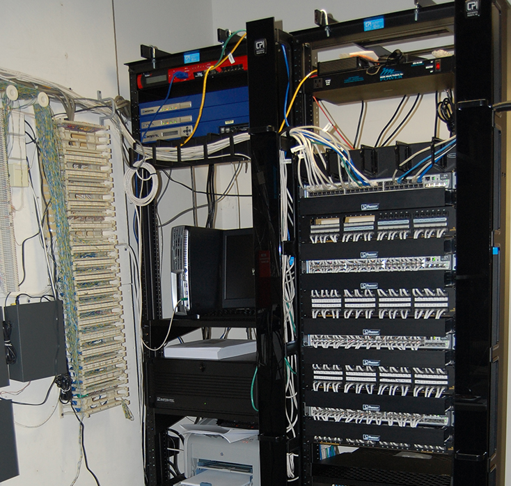 After photo of the racks