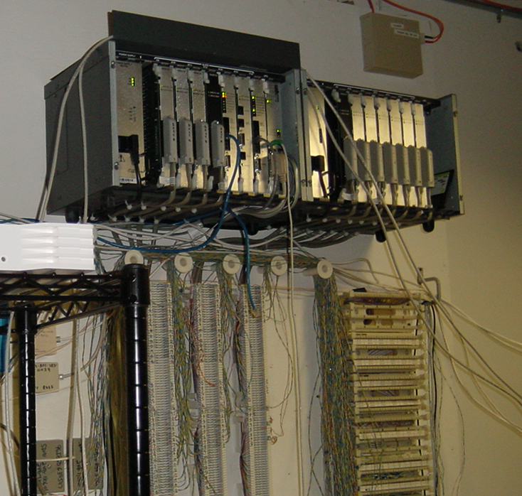 Before photo of the phone system